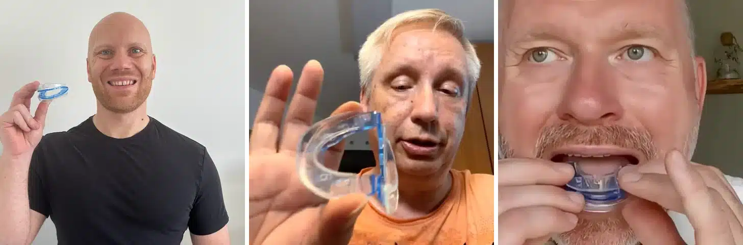 QuietLab mouthpiece customer review collage